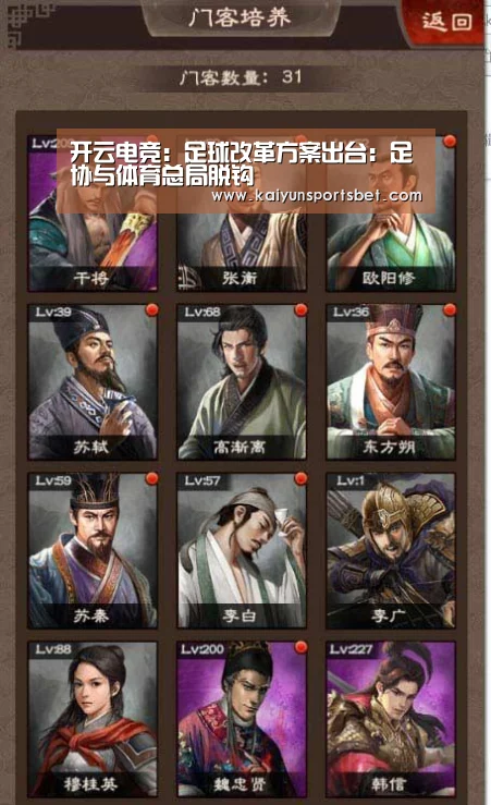 开云电竞:足球改革方案出台:足协与体育总局脱钩(图4) 开云电竞